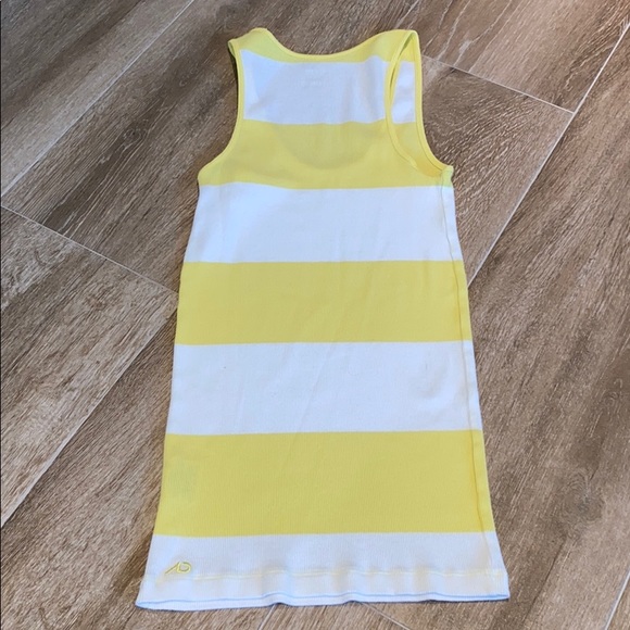 NIKE YELLOW/WHITE STRIPE TANK - Picture 2 of 2